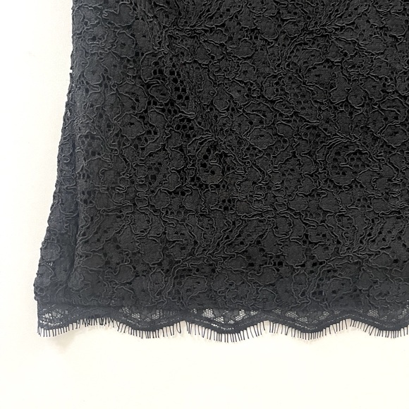 Adrianna Papell Short Lace Black Dress Size 6 - Picture 5 of 9